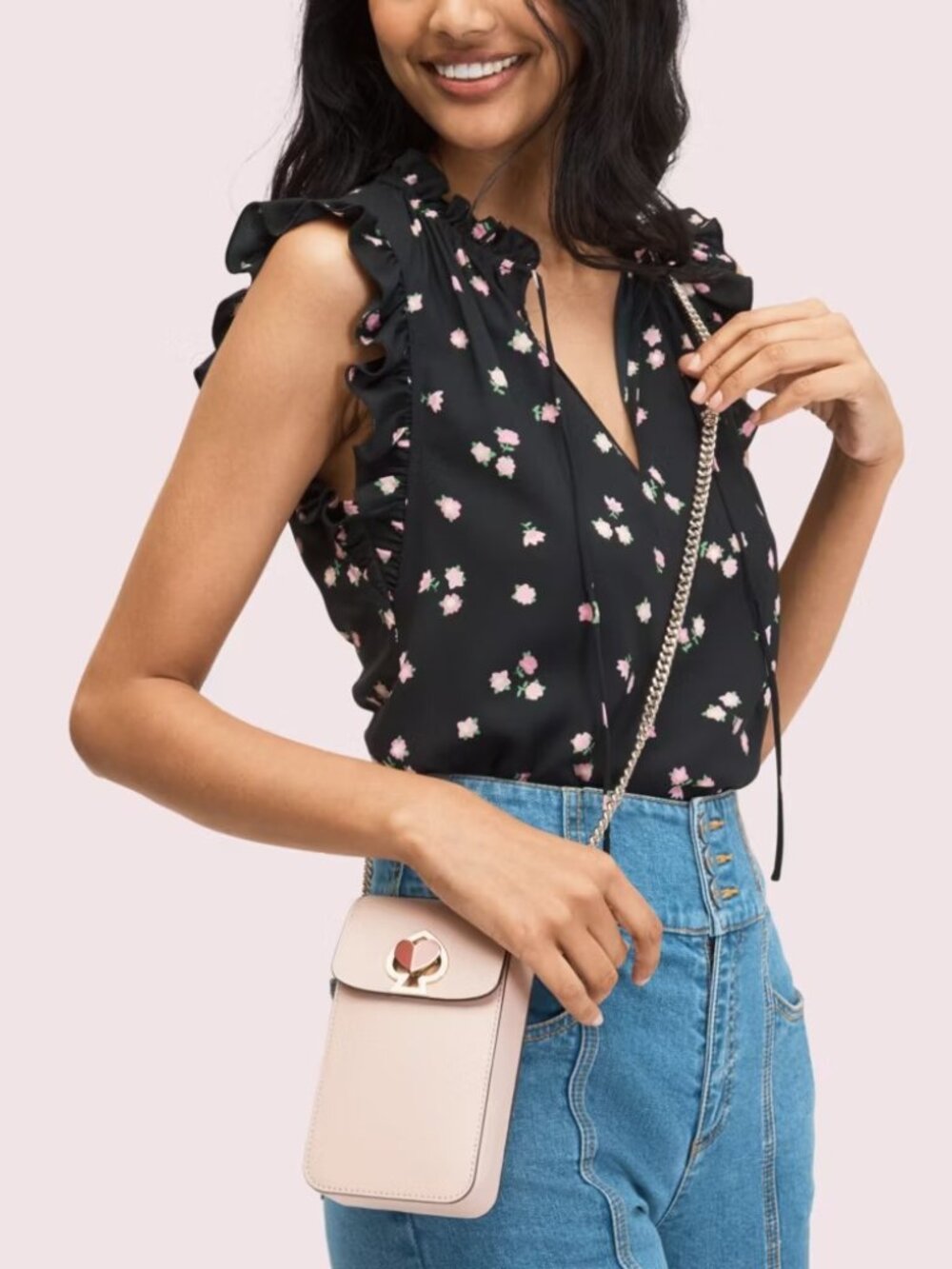 NWT Kate Spade Pwru7496 Nicola Twisslock Ns Flap Crossbody Blush